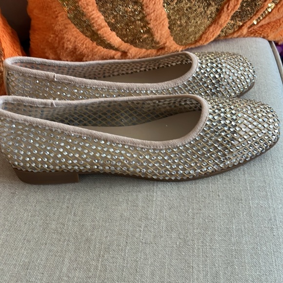 New!!! Rhinestone ballet flats size 10.5 nwbox - Picture 6 of 8
